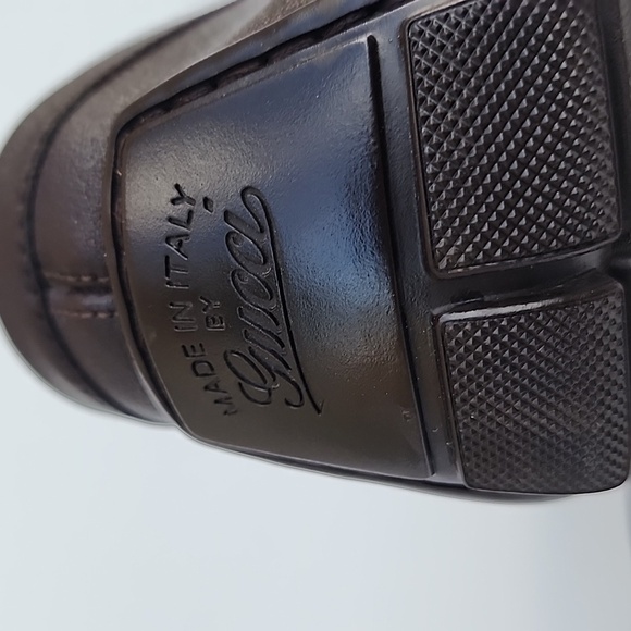 Men’s Brown Micro Guccissima Loafers with box and dust bag Size 11 - Picture 10 of 12